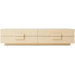 HKliving - Spacious Lowboard, B 160 x H 36 cm, Sungkai creme