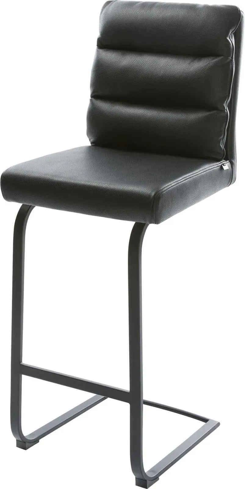 freischwinger leder schwarz