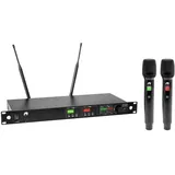 Omnitronic UHF-602 2-Kanal Funkmikrofon-System 520-554 MHz