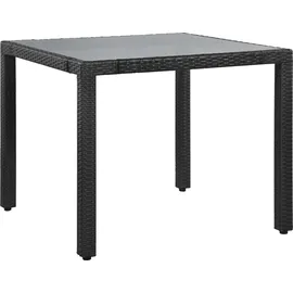 vidaXL Garten-Essgruppe 5-tlg. schwarz 44088