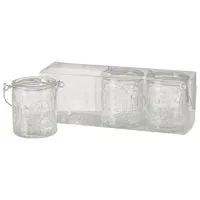 Boltze Teelichthalter Country Glas Transparent
