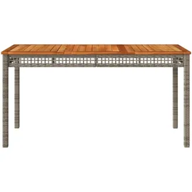 vidaXL Gartentisch 140 x 80 x 75 cm Grau
