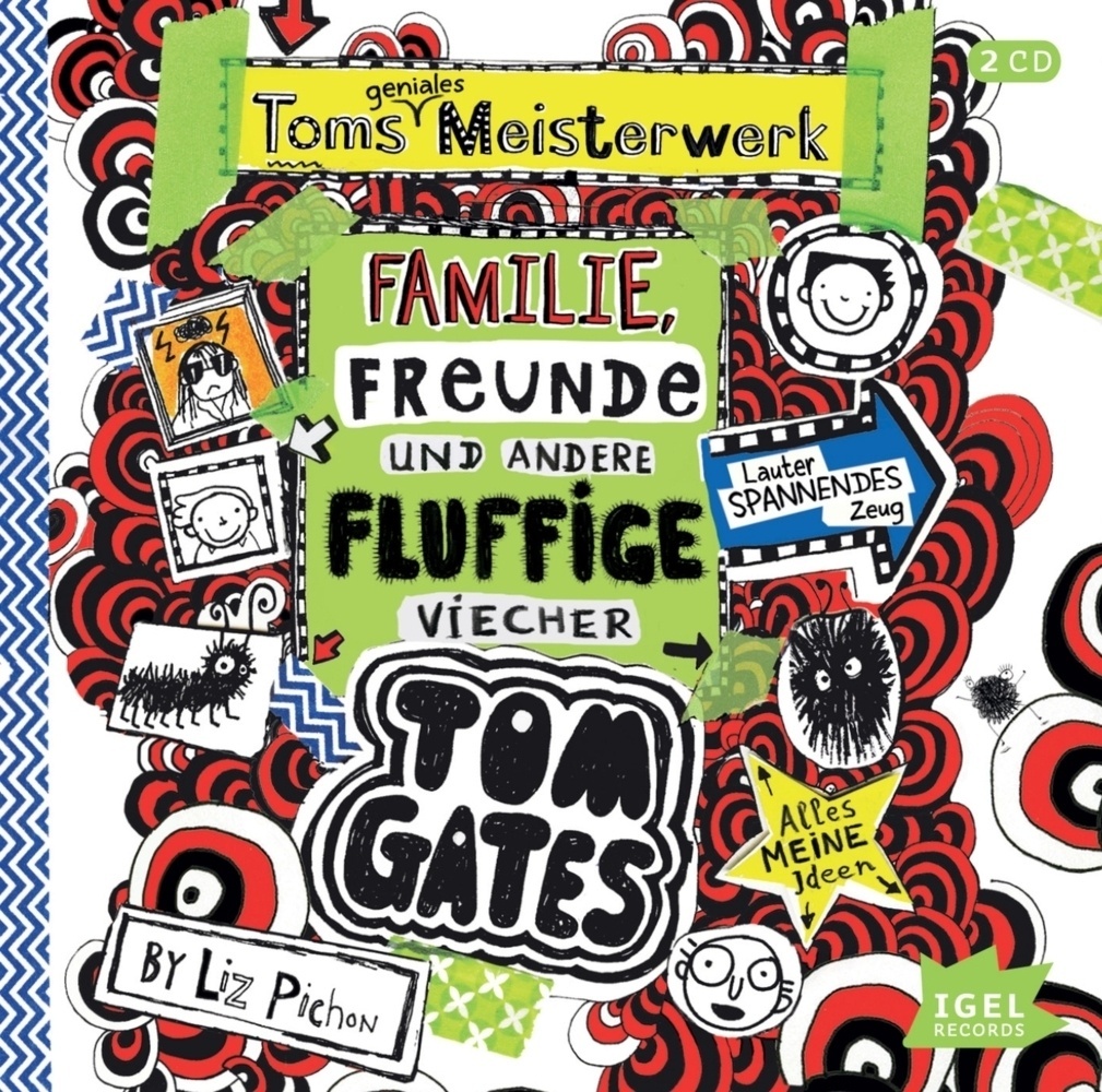 Tom Gates - 12 - Toms Geniales Meisterwerk (Familie  Freunde Und Andere Fluffige Viecher) - Liz Pichon (Hörbuch)