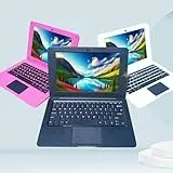 Bigmachine Laptop Computer Mini 10 Zoll Quad Core Powered by Android 12 Netbook 64GB Kleiner mit WiFi Webcam Bluetooth, Lademaus enthalten geeignet für Kinder und Studenten 4 Farboptionen (Schwarz)