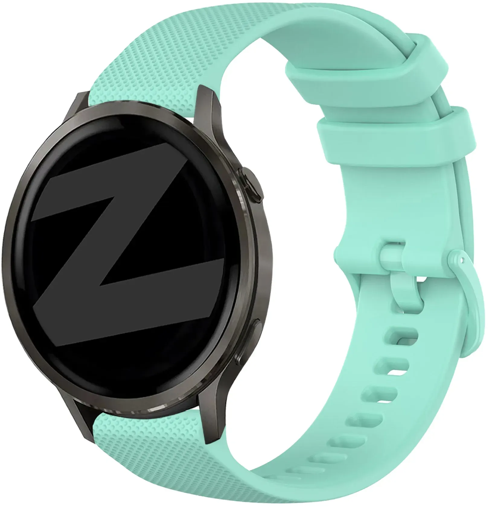 Bandz Garmin Forerunner 70 Armband Silikon 'Premium' für Garmin Forerunner 70 - Aqua - Schnallenverschluss