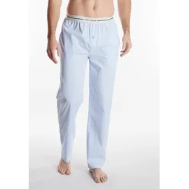 Tom Tailor Pyjamahose TOM TAILOR "Dakota", Herren, Gr. 56, N-Gr, blau, Jersey, Obermaterial: 100% Baumwolle, gestreift, bequem lang, Hosen Pyjamahose, Logobund, Seitentaschen, locker, bequem, atmungsaktiv, elastisch