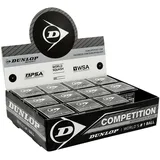 Dunlop Schachtel Mit Einzel-wettkampf-squashbällen Mit Grauem Punkt - Black - 12 Kugeln