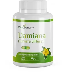 VitaSanum® - Damiana (Turnera diffusa) 500 mg 100 Kapseln 100 St