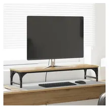 vidaXL Monitor Halterung Artisan-Eiche 85 x 23 x 15,5 cm Holzwerkstoff, Heimarbeitsplatz, minimalistischer Monitorständer, stabiler Schreibtischzubehör, ergonomischer Bildschirmriser