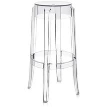 Kartell Hocker Charles 75 cm Transparent
