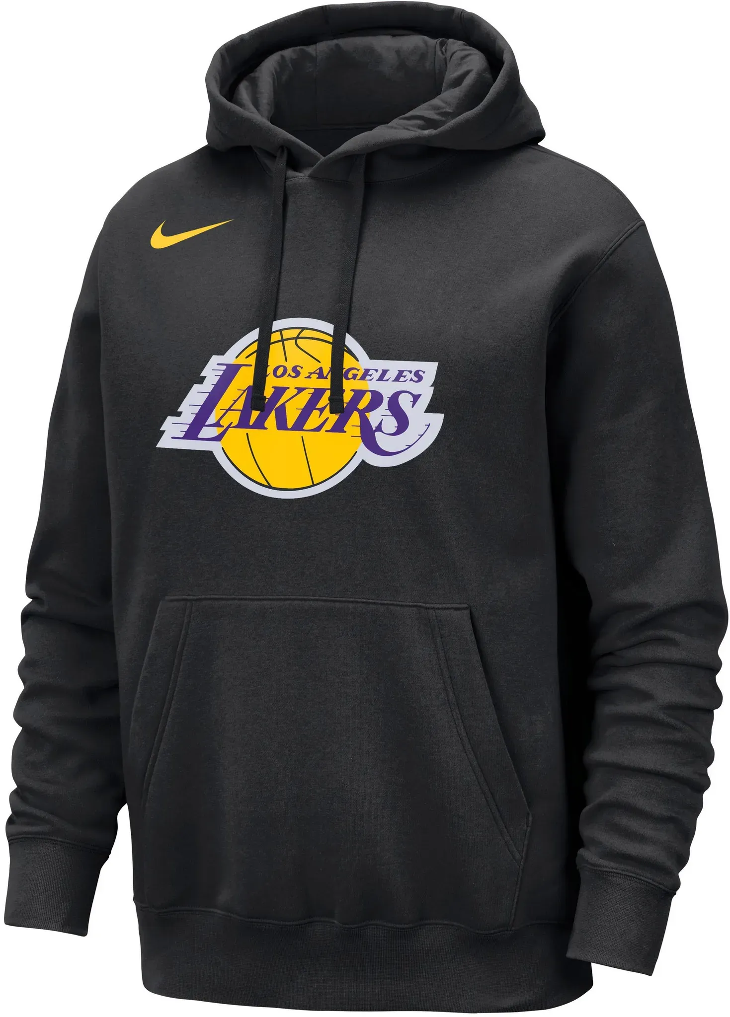 Nike Los Angeles Lakers Hoodie Herren in black, Größe M - schwarz