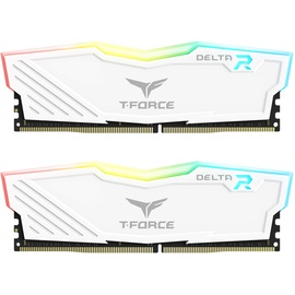 Team TEAMGROUP TF4D416G3200HC16CDC01 Team, Delta RGB Dual Channel (weiß), One Size