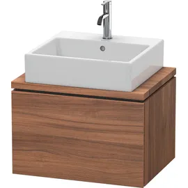 Duravit L-Cube 62x47,7cm, Nussb Nat, f Kons, 1 Auszug