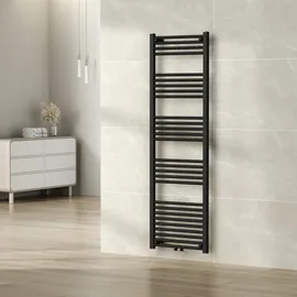 neu.haus Handtuchheizkörper Voss 1600 x 500 mm 655 W schwarz Mittelventil