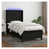 vidaXL Boxspringbett 100 x 200 cm Schwarz
