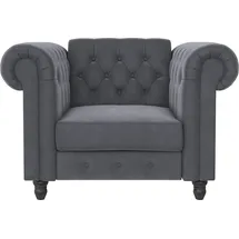 dorel home Chesterfield-Sessel »Felix«, mit Rückenlehne 3-fach verstellbar, Beine Massivholz, Sitzhöhe 46 cm