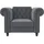 dorel home Chesterfield-Sessel »Felix«, mit Rückenlehne 3-fach verstellbar, Beine Massivholz, Sitzhöhe 46 cm