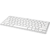 KEY4ALL X510 Bluetooth-Tastatur silber/weiß, Bluetooth, DE (125135)