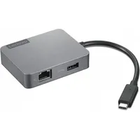 Lenovo Powered USB-C Travel Hub Gen 2, USB-Hub, USB-C 3.0 [Stecker] (4X91A30366)