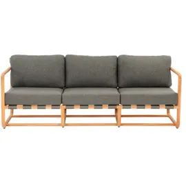 AppleBee Dolce Loungesofa 3-Sitzer Teak/Grau