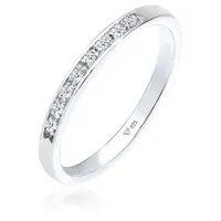 Elli DIAMONDS Verlobungsring Diamant (0.04 ct) Verlobung Beisteckring Silber weiß 56 mm
