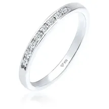 Elli DIAMONDS Verlobungsring Diamant (0.04 ct) Verlobung Beisteckring Silber weiß 56 mm