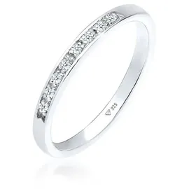 Elli DIAMONDS Verlobungsring Diamant (0.04 ct) Verlobung Beisteckring Silber weiß 56 mm