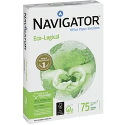 NAVIGATOR Kopierpapier ECO-LOGICAL, DIN A4, 75 g/m2, Pack: 500 Blatt, weiß