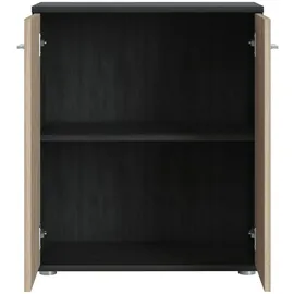 CARO-Möbel Kommode Tommy Esche, grau/Sonoma Eiche, Holzwerkstoff, Mode, 60x70x30 cm, Wohnzimmer, Kommoden & Sideboards, Highboards