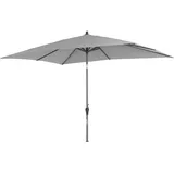 Siena Garden Marktschirm 300 cmx 200 cm Grau mit Knickfunktion