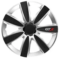 Radkappen Für Felgen Gtx Carbon Schwarz/silber - 16 Zoll