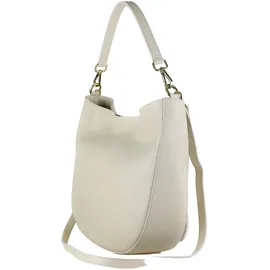 COLLEZIONE ALESSANDRO Summer Schultertasche Leder Beige