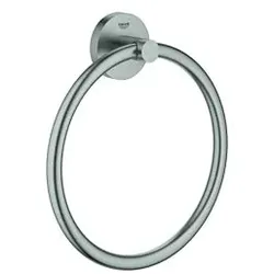 Grohe Essentials Handtuchring 40365DC1 supersteel, verdeckte Befestigung