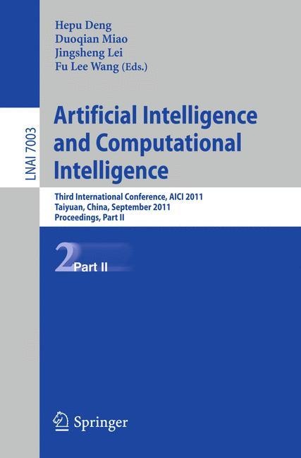 Artificial Intelligence And Computational Intelligence  Kartoniert (TB)