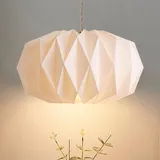 Senchinner Origami Design Papier Lampenschirm - Folding Pendelleuchte Kunst Dekor,Nordische Kreativpapier Lampenschirm Deko Papier Laterne Deckenlampen Shade,für Wohnzimmer, Schlafzimmer, Esszimmer