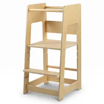 Relaxdays Lernturm 44 x 44 x 90 cm Holz natur bronze