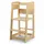 Relaxdays Lernturm 44 x 44 x 90 cm Holz natur bronze