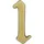 Alpertec Hausnummer 1 Bronze Hausnummern Hausnummerschild - Alpertec