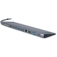 Gembird A-CM-COMBO9-01 + Dockingstation - USB-C® USB 3.2 Gen 2) Multiport Hub Grau