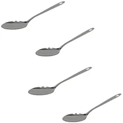 FM_professional Fackelmann FM Professional 20262 Servierlöffel, Schöpfkelle, Küchenutensil, Servierlöffel, 2er-Set Servierlöffel, Edelstahl, Silber, 31,5 cm x 7 cm