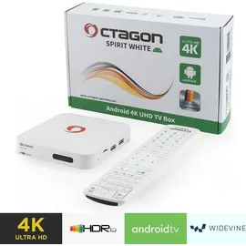 Octagon Spirit White 4K UHD Android TV Box