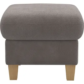 Home Affaire Polsterhocker Glendale mit Stauraum 58 x 48 x 58 cm Braun