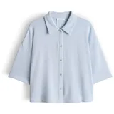 Opus Strickshirt aus Viskose-Mix mit Polokragen Modell 'Sitrica', Hellblau, 36
