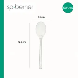 SP BERNER KITCHENWARE Pack 50 Wiederverwendbare Dessertlöffel