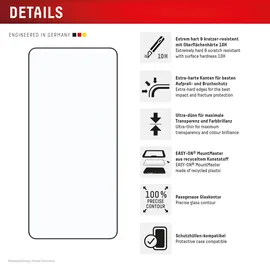 Displex Premium Glas (Full Cover) für Samsung Galaxy S25