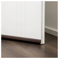 Bonsport Türleiste mit Bürste selbstklebend 100 cm, braun -