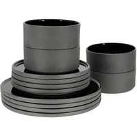 CreaTable Futuro Tafelservice 12-tlg. schwarz