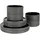 CreaTable Futuro Tafelservice 12-tlg. schwarz