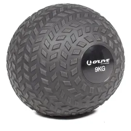 Olive Slam Medizinball Schwarz 9 kg