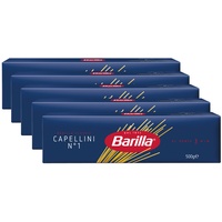 2,5kg Barilla Capellini n.1 - Spaghetti Nudeln - 5 x 500g